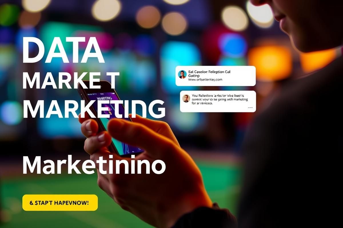 Person receiving gambling-related marketing messages on a smartphone, showcasing data compliance challenges.