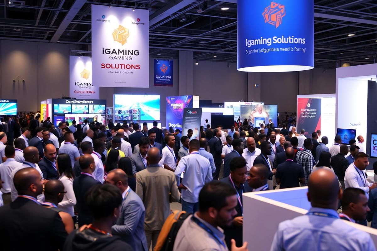 Gaming industry networking event in Africa with professionals and iGaming promotions.