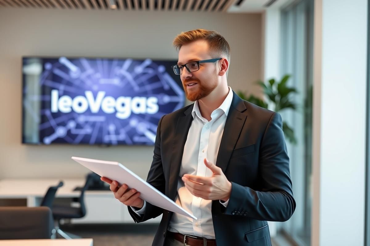 Mattias Wedar in a professional setting as the new CEO of LeoVegas Group.