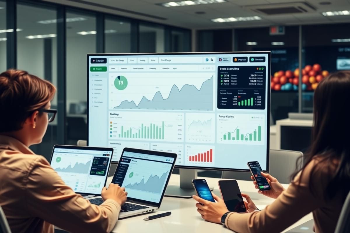 Online sports betting and casino dashboard showing upward trends and increased user engagement.