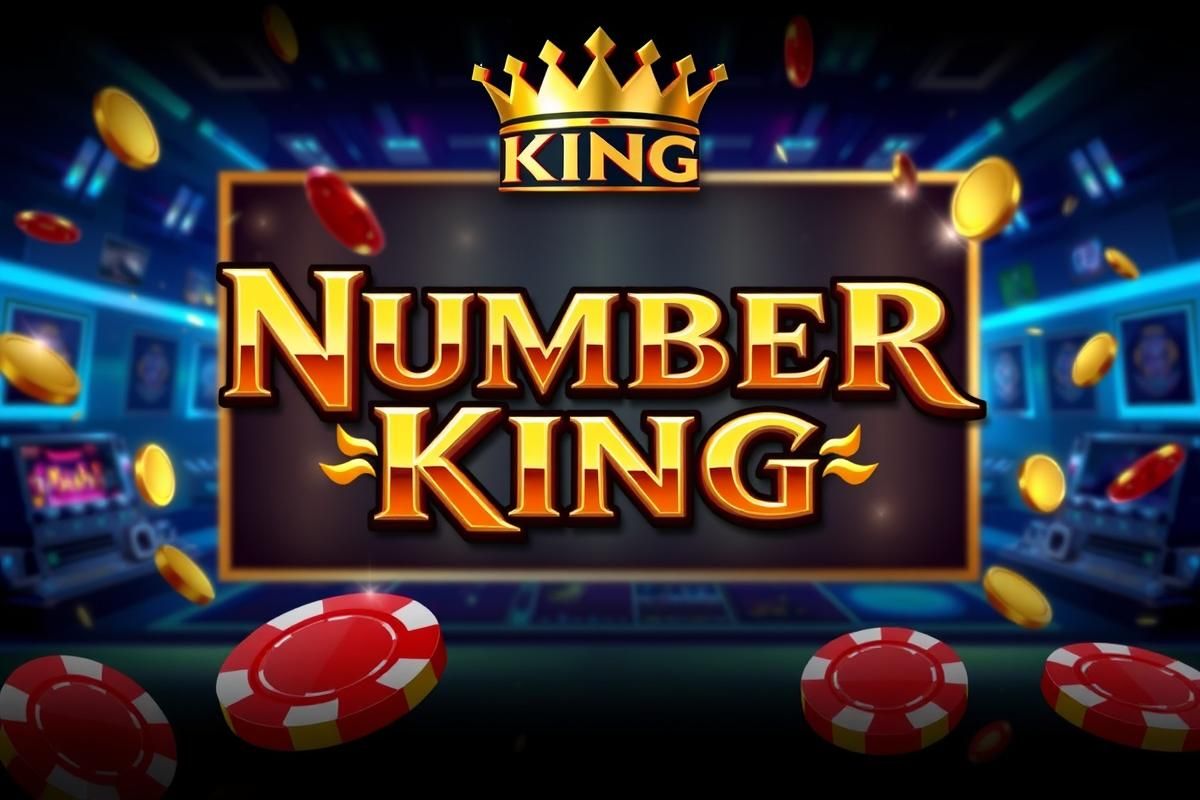 Promotional banner highlighting SimplePlay's 'Number King' table game with gold, red, and gaming-themed designs.