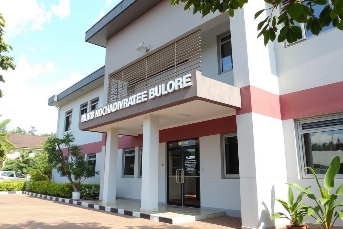 A professional view of the Luthuli House building, representing NLGRB's new headquarters in Uganda.