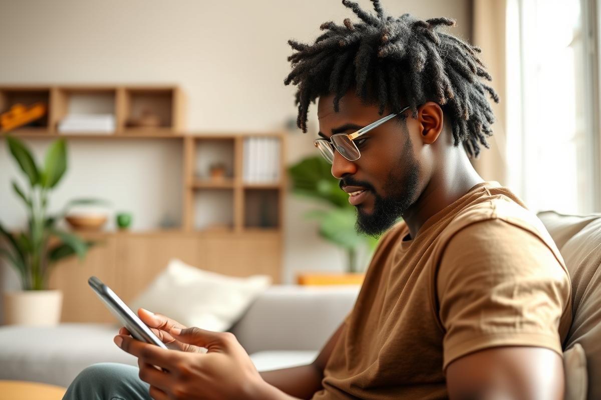 An online gambler in Africa using a mobile payment method on a smartphone.
