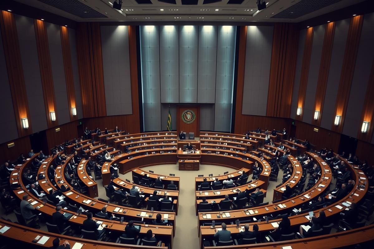 Brazilian Senate chamber during legislative session on casino legalisation.